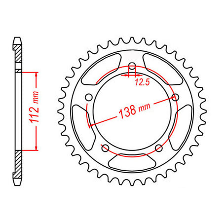 XAM Sprocket Kit Honda CBR600 '97/'98 X-Ring Gold 15/43