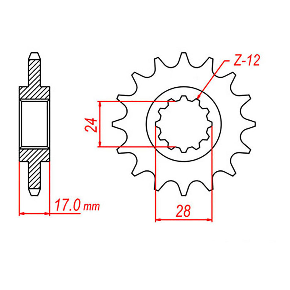 XAM Sprocket Kit Honda CB600F Hornet '-06 X-Ring 15/42