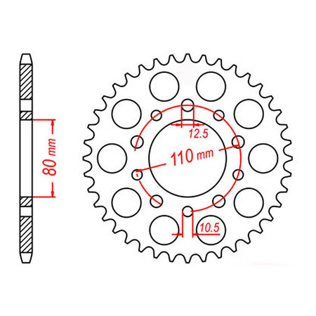 XAM Sprocket Kit Honda VFR750F (RC24) '86-'87 X-Ring 16/45
