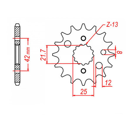 XAM Sprocket Kit Suzuki SV1000S X-Ring 17/40