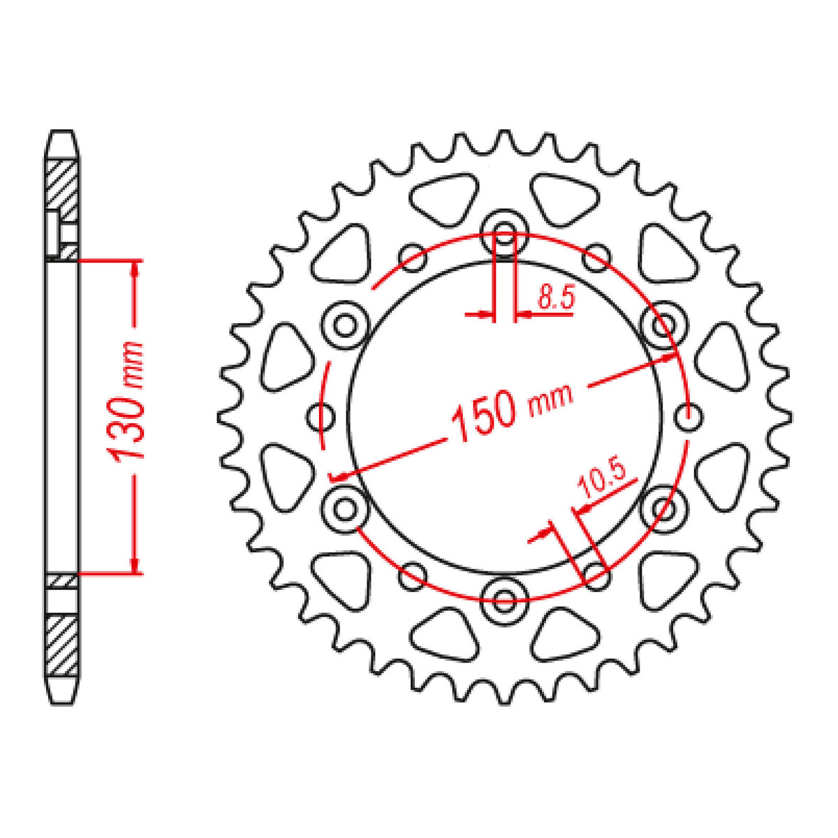 XAM Sprocket Kit Yamaha FZ6/R '10-'15 X-Ring Gold 16/46