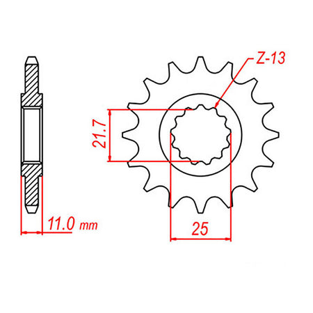 XAM Sprocket Kit Yamaha R6 '03-'05 (530 conv) X-Ring 16/48