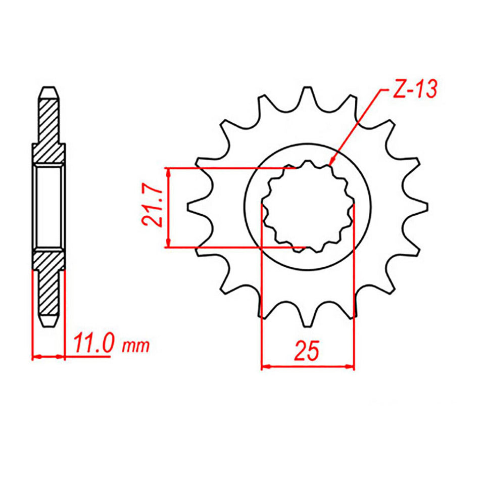 XAM Sprocket Kit Yamaha R6 '03-'05 (530 conv) X-Ring 16/48