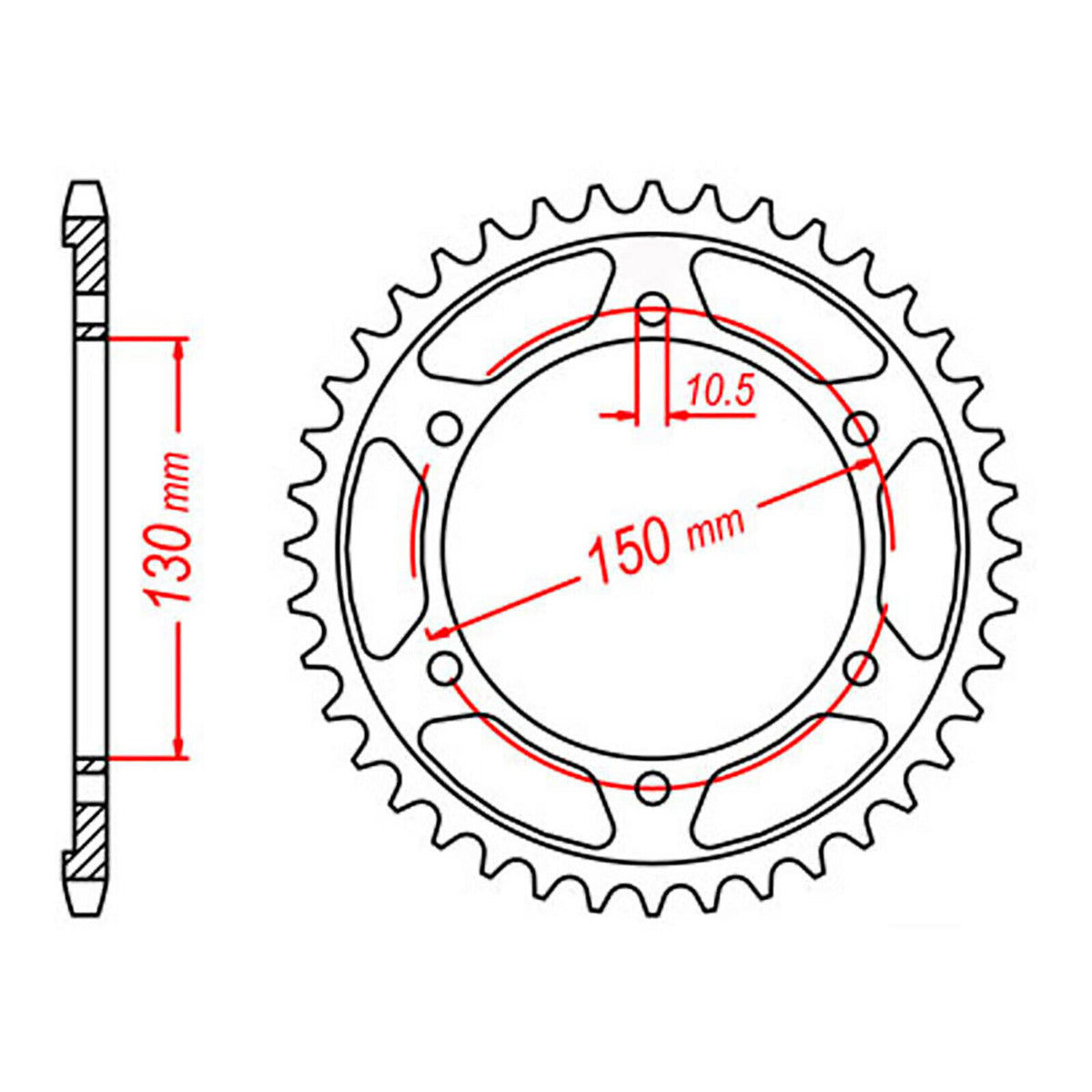 XAM Sprocket Kit Yamaha FZ8S/N '10-'12 X-Ring 16/46