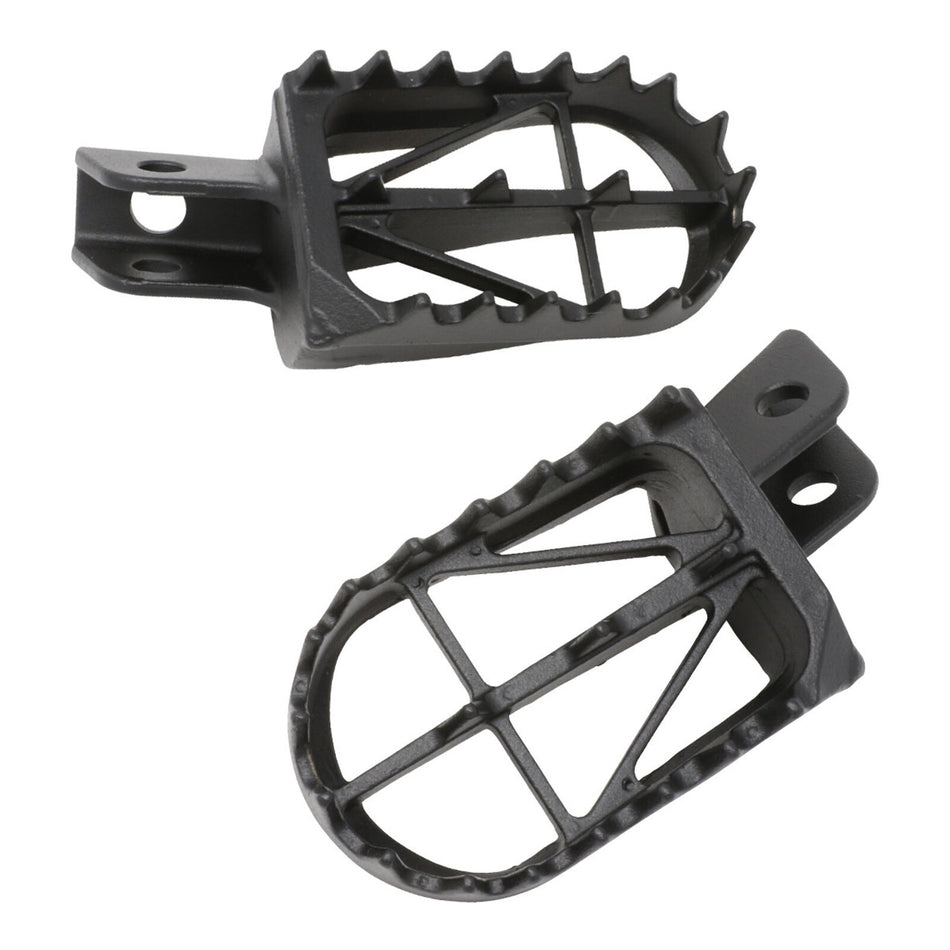 Zeta Wide Chromoly Mid Foot Pegs - Kawasaki KLX110 / KLX110L / Suzuki DR-Z50 / D