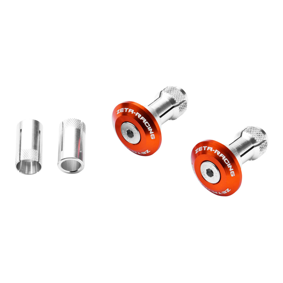 Zeta Bar End Plugs 29mm (2 Pack) - Orange