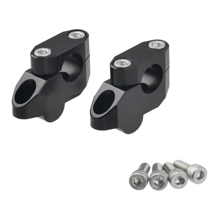 Zeta Handlebar Rise Kit 20mm Offset / 26mm Height - 22.2mm Bar - Black