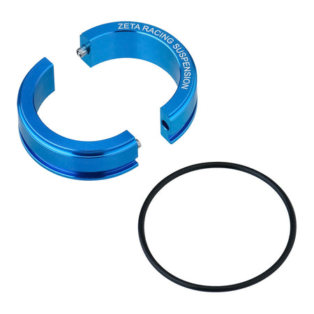 Zeta Rear Suspension Lowering Kit - KYB / WP 46F -40mm - Husqvarna Blue