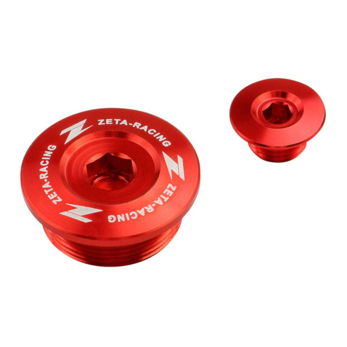 Zeta Engine Plug Set - Honda CRF250R ('18-) - Red