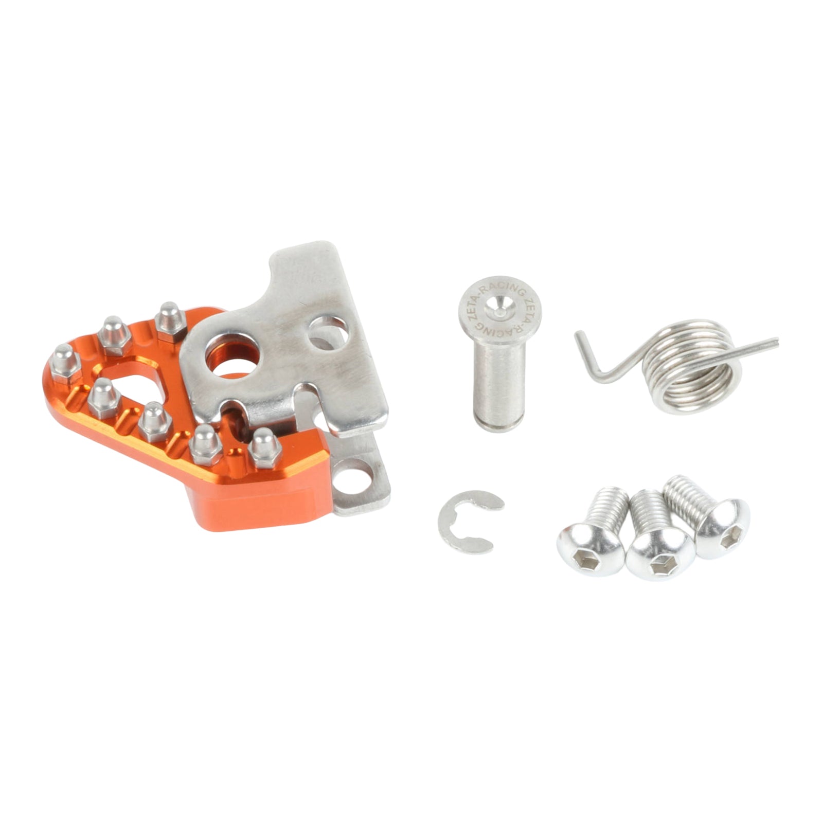 Zeta Trigger Brake Pedal Replacement Tip Set - Orange